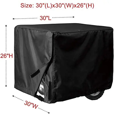 Porch Shield Generator Covers Running - Heavy Duty Waterproof Generator Rain Tent Shelter for 3500w-12000w Black Generator Haven