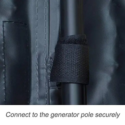 Porch Shield Generator Covers Running - Heavy Duty Waterproof Generator Rain Tent Shelter for 3500w-12000w Black Generator Haven