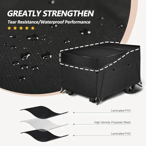 Porch Shield Generator Covers Running - Heavy Duty Waterproof Generator Rain Tent Shelter for 3500w-12000w Black Generator Haven
