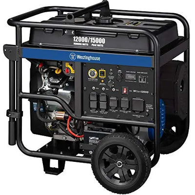 Westinghouse 15000 Peak Watt Home Backup Portable Generator, Remote Electric Start with Auto Choke, Transfer Switch Ready 30A & 50 Outlets, Gas Powered - Generator Haven