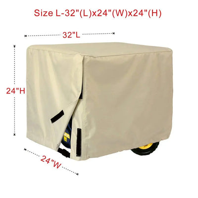 Porch Shield Generator Covers Running - Heavy Duty Waterproof Generator Rain Tent Shelter for 3500w-12000w Black Generator Haven