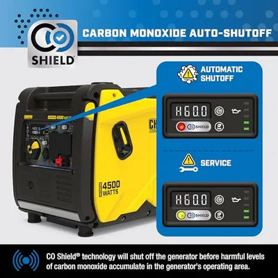 Champion Power Equipment 4500-Watt RV Ready Portable Inverter Generator with Quiet Technology and CO Shield