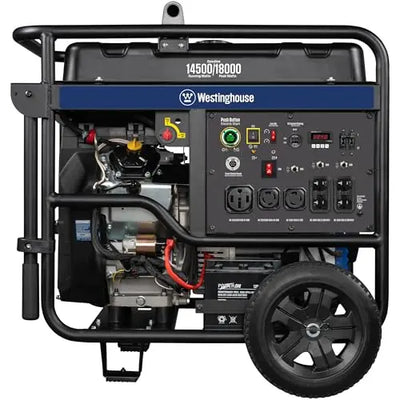 Westinghouse 15000 Peak Watt Home Backup Portable Generator, Remote Electric Start with Auto Choke, Transfer Switch Ready 30A & 50 Outlets, Gas Powered - Generator Haven