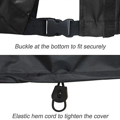 Porch Shield Generator Covers Running - Heavy Duty Waterproof Generator Rain Tent Shelter for 3500w-12000w Black Generator Haven