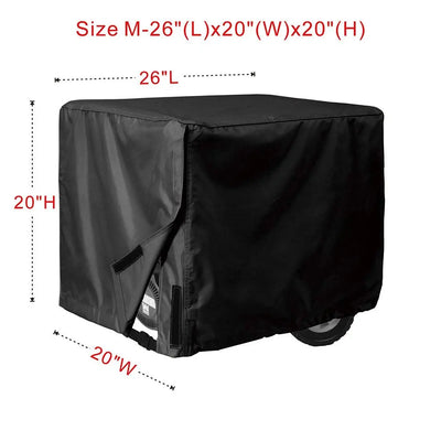 Porch Shield Generator Covers Running - Heavy Duty Waterproof Generator Rain Tent Shelter for 3500w-12000w Black Generator Haven