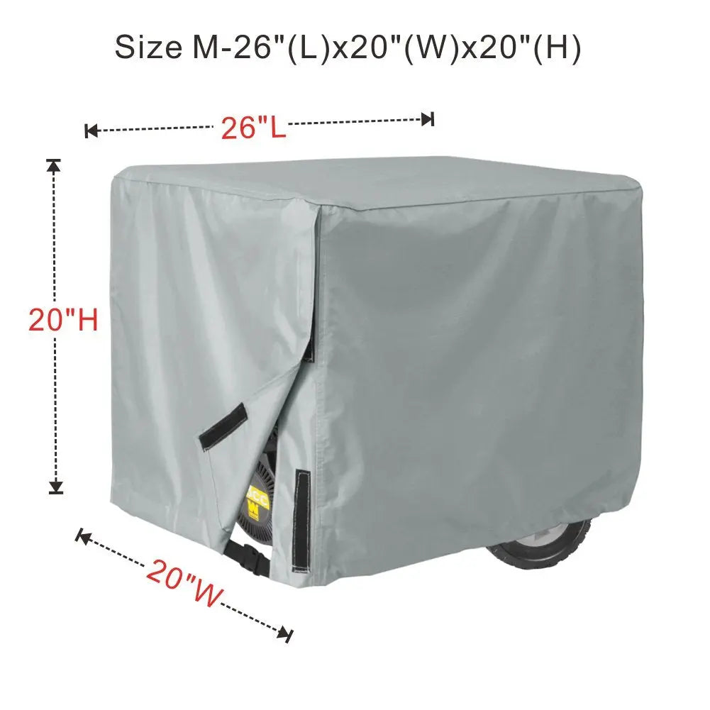 Porch Shield Generator Covers Running - Heavy Duty Waterproof Generator Rain Tent Shelter for 3500w-12000w Black Generator Haven