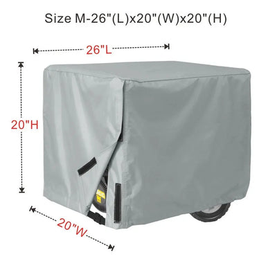Porch Shield Generator Covers Running - Heavy Duty Waterproof Generator Rain Tent Shelter for 3500w-12000w Black Generator Haven