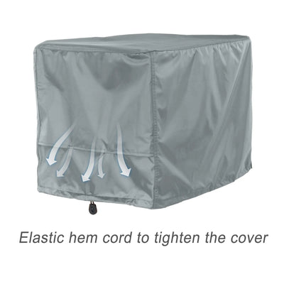 Porch Shield Generator Covers Running - Heavy Duty Waterproof Generator Rain Tent Shelter for 3500w-12000w Black Generator Haven