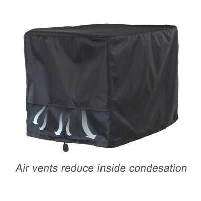 Porch Shield Generator Covers Running - Heavy Duty Waterproof Generator Rain Tent Shelter for 3500w-12000w Black Generator Haven