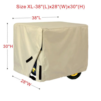 Porch Shield Generator Covers Running - Heavy Duty Waterproof Generator Rain Tent Shelter for 3500w-12000w Black Generator Haven