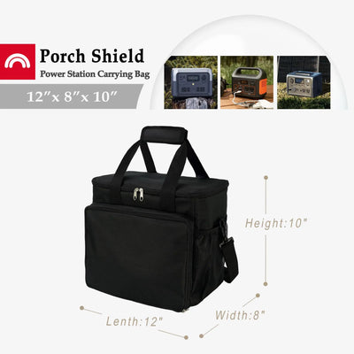 Porch Shield Generator Covers Running - Heavy Duty Waterproof Generator Rain Tent Shelter for 3500w-12000w Black Generator Haven