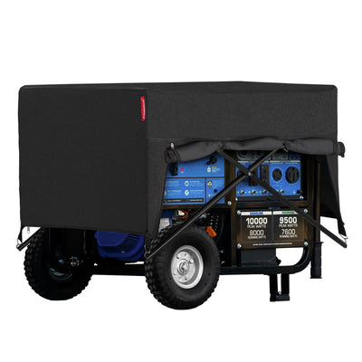 Porch Shield Generator Covers Running - Heavy Duty Waterproof Generator Rain Tent Shelter for 3500w-12000w Black Generator Haven