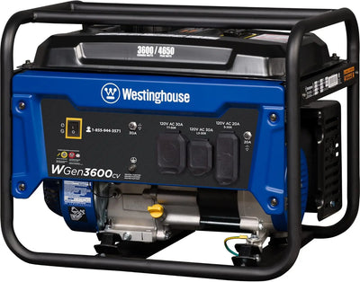 Westinghouse generator 4650 Peak Watt Portable Generator, RV Ready 30A Outlet, Gas Powered, CO Sensor - Generator Haven