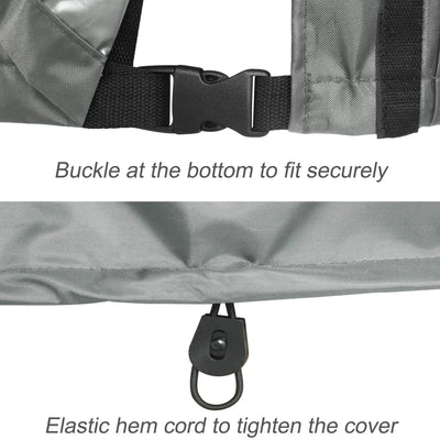 Porch Shield Generator Covers Running - Heavy Duty Waterproof Generator Rain Tent Shelter for 3500w-12000w Black Generator Haven