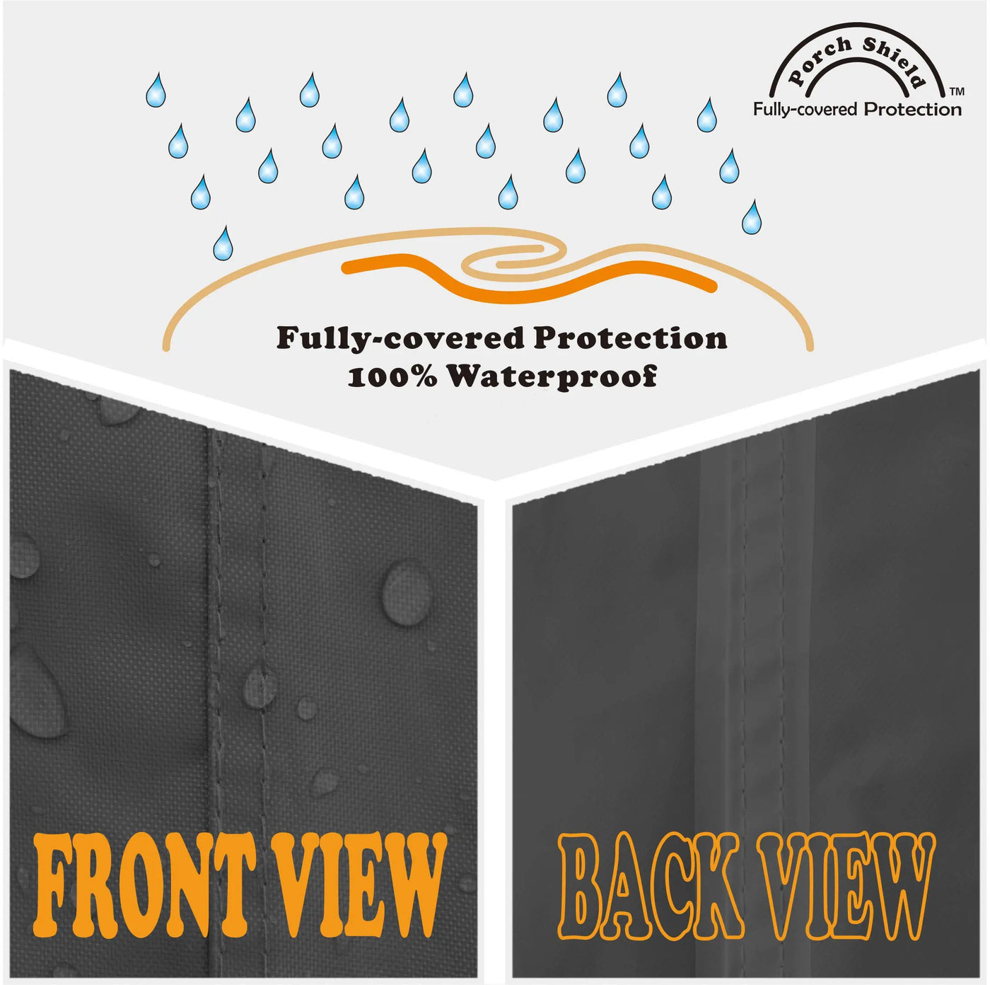 Porch Shield Generator Covers Running - Heavy Duty Waterproof Generator Rain Tent Shelter for 3500w-12000w Black Generator Haven