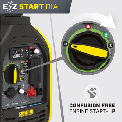 Champion Power Equipment 2500-Watt Dual Fuel Portable Inverter Generator with Quiet Technology and CO Shield