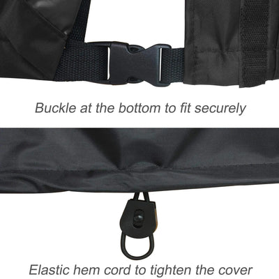 Porch Shield Generator Covers Running - Heavy Duty Waterproof Generator Rain Tent Shelter for 3500w-12000w Black Generator Haven